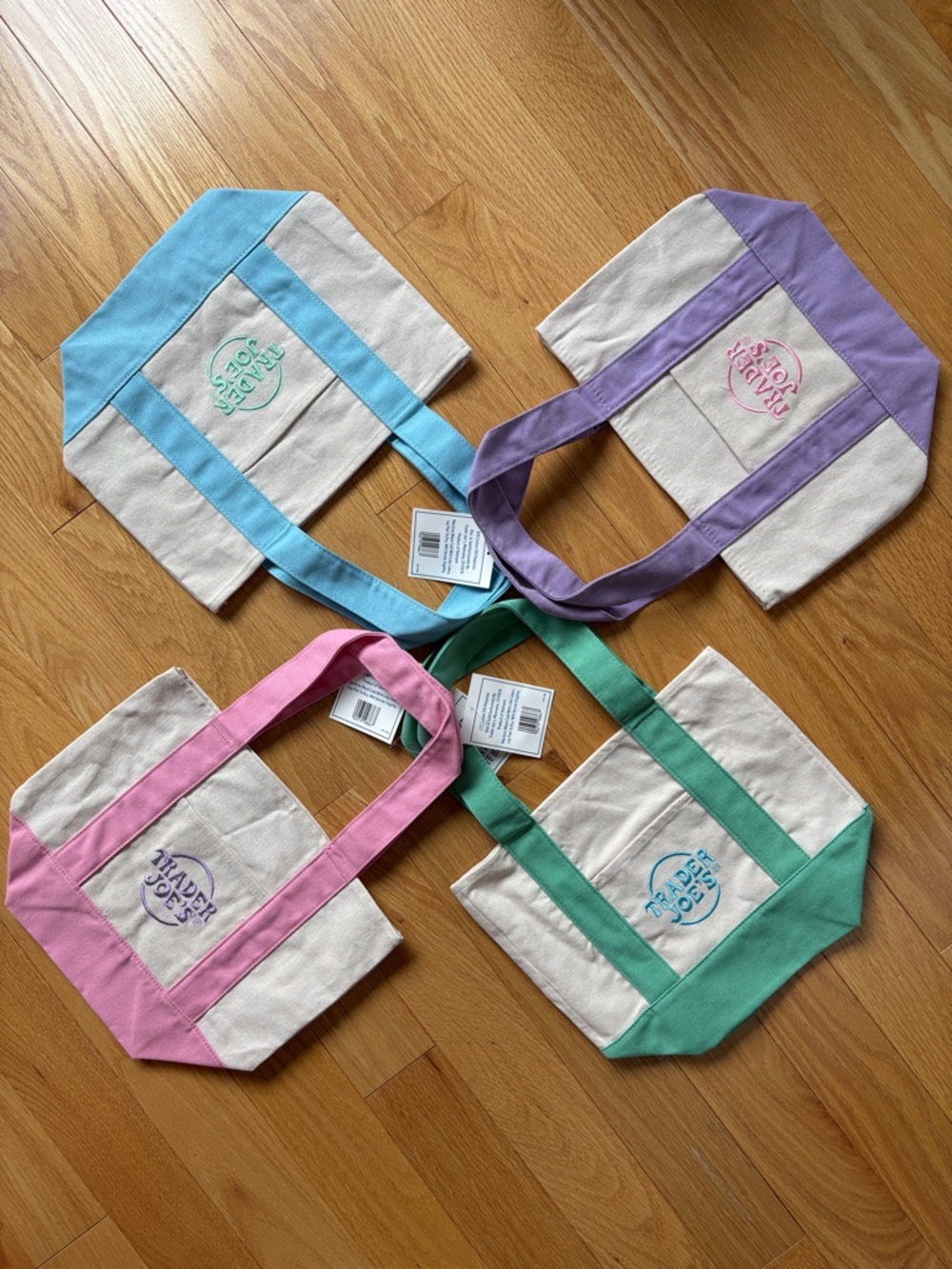 Trader Joe’s Spring Pastel Mini Tote Bags